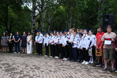 Частицу Вечного огня приняли в Находке в рамках эстафеты &quotОт Победы к Победе&quot пресс-служба администрации НГО