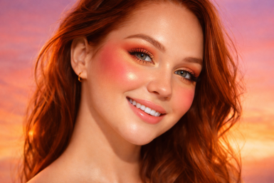 2 цвета румян и 2 минуты — кожа выглядит как после отпуска: тренд "Закатный румянец"