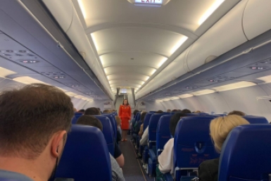 Аэропорт, самолёт, пассажиры, посадка, стюардесса ИА Stavropol.Media