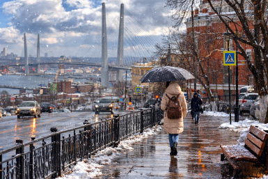 Мокрый снег и гололедица: синоптики о погоде в Приморье 15 марта