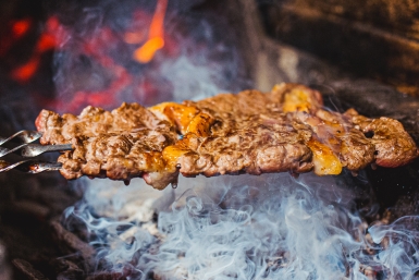еда, кафе, бизнес ланч,  шашлык, мясо, отдых, мангал, ресторан ИА PrimaMedia