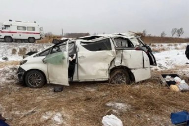 Девушка погибла, ещё пятеро пострадали при опрокидывании автомобиля в Приморье Пресс-служба УМВД России по Приморскому краю