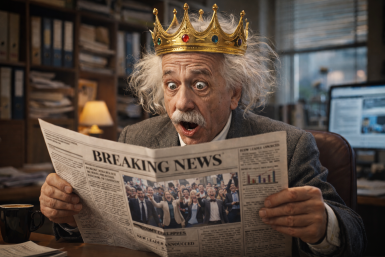 Гений в шоке Создано при помощи ИИ