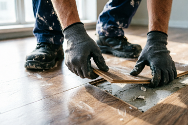 Ламинат уже не в моде — вот "дешманская" замена досок: просто кидаю на даче, и пол "теплющий"