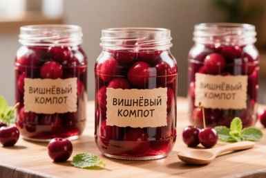 Готовлю из всей вишни и крыжовника: 2 лучших компота от Высоцкой, кручу по 50 банок - всегда мало