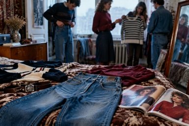 Помните, как одевалась в СССР вся страна? Создано при помощи ИИ