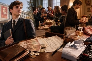 &quotОбмыть&quot первую зарплату в СССР было обязательно Сгенерировано ИИ
