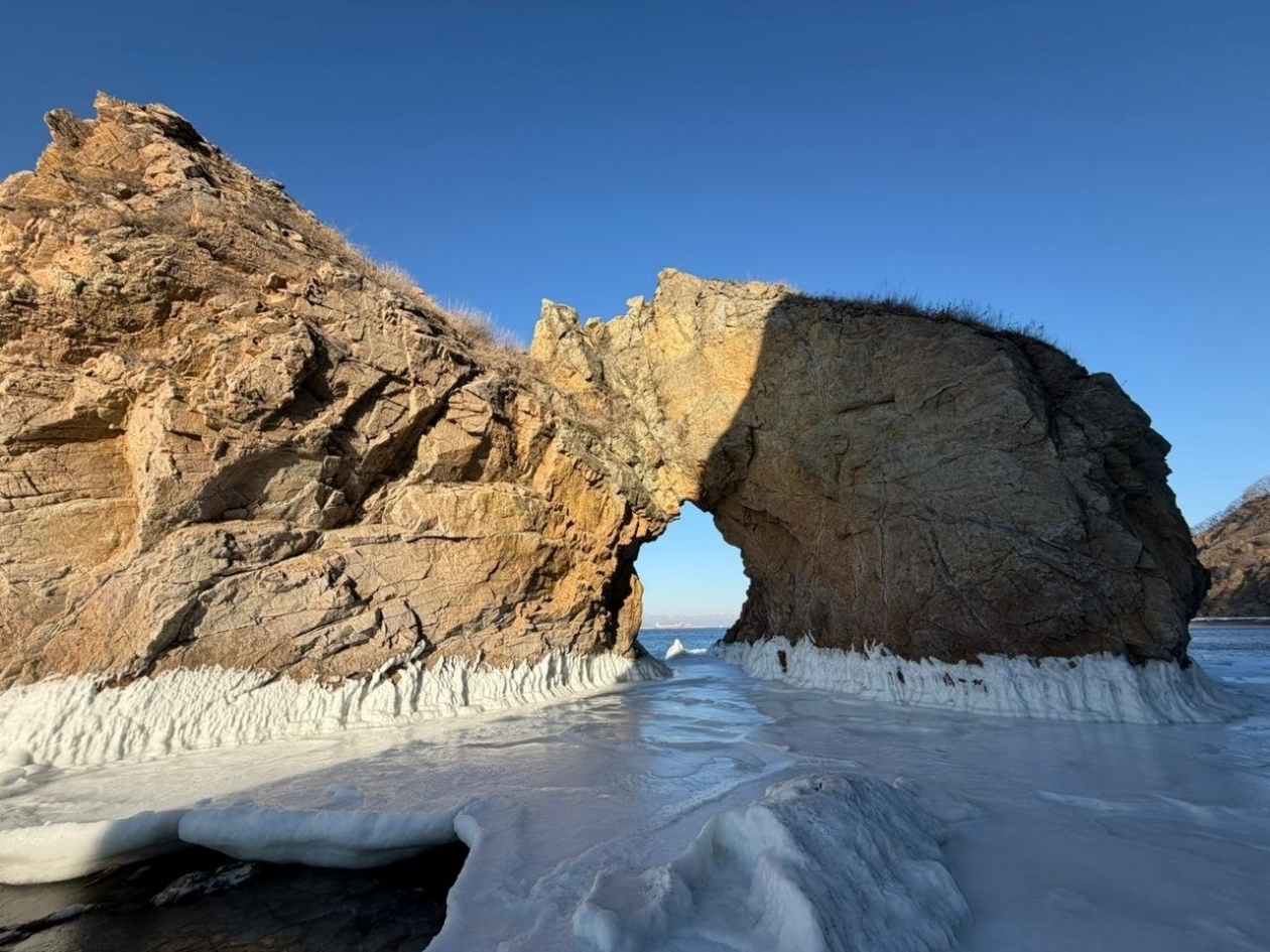 Подход к Арке не всегда есть зимой фото туристов, побывавших на Арке