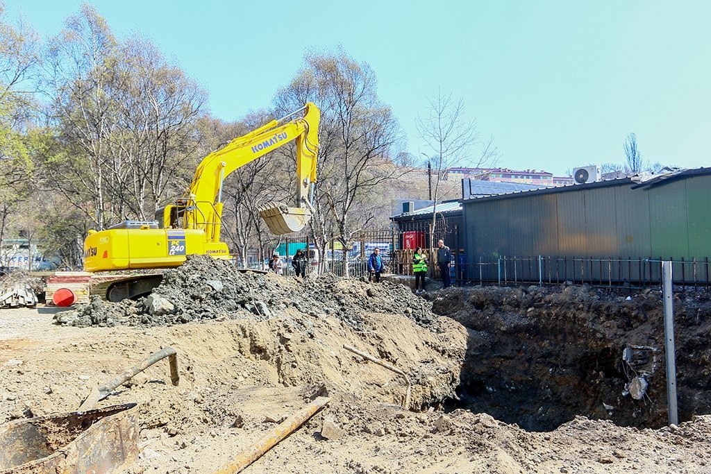 В Находке продолжают строительство нового канализационного коллектора пресс-служба администрации НГО
